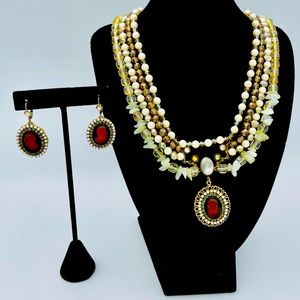 Belladonna jewelry 2pc set. Made in Canada